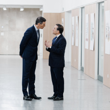 El presidente del Gobierno, Pedro Sánchez, y el ministro de Exteriores, José Manuel Albares.
