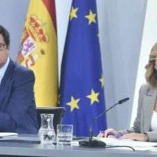 Óscar López y Pilar Alegría