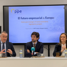 Cebreiros, Vázquez y Sánchez esta mañana en Vigo.