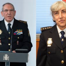 El exdirector adjunto operativo (DAO) de la Policía, José Ángel González Jiménez, y la que es su sustituta interina, Gemma Barroso.