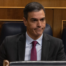 El presidente del Gobierno, Pedro Sánchez, durante una sesión en el Congreso de los Diputados.