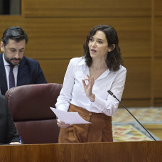 La presidenta de la Comunidad de Madrid, Isabel Díaz Ayuso