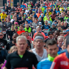 Un maratón convierte una ciudad en un escenario deportivo.