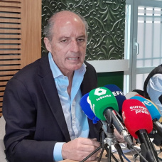 El expresidente Francisco Camps, en su comparecencia de este lunes.
