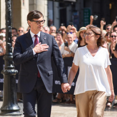 Salvador Illa y su mujer, Marta Estruch