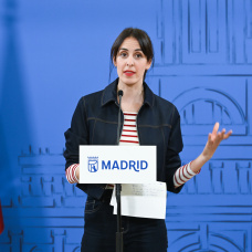 La portavoz de Más Madrid en el Ayuntamiento, Rita Maestre, durante una sesión ordinaria del Pleno del Ayuntamiento de Madrid.