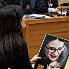 Cristina Seguí en el banquillo de los acusados.