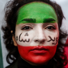 Manifestación contra la represión en Irán, a 17 de enero de 2026, en Madrid (España).