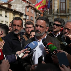 El presidente de Vox, Santiago Abascal