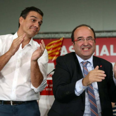 Miquel Iceta y Pedro Sánchez