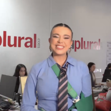 Sarah Santaolalla, en el vídeo de El Plural