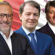 Carlos Pollán, Alfonso Fernández Mañueco y Carlos Martínez