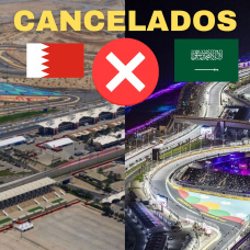 Los grandes premios de Baréin y Arabia Saudí, cancelados por la Guerra en Oriente Medio.