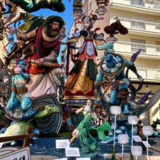 Monumento de la falla Martirs de Gandia.