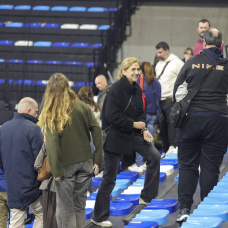 La Infanta Cristina, en un partido de Pablo Urdangarin en febrero.