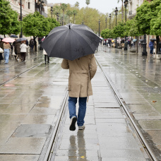 La lluvia protagonista desdibuja la entrada de la primavera en la capital andaluza.