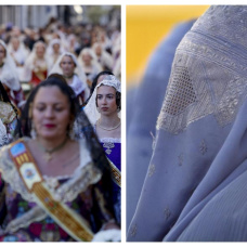 Falleras y burka