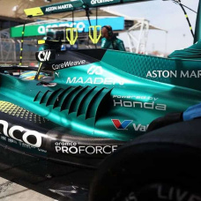 El Aston Martin de Fernando Alonso durante los test de Baréin 2026