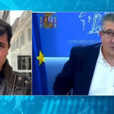 Vito Quiles durante la entrevista en ESdiario en la que responde sobre su enfrentamiento con Patxi López.