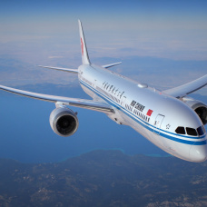 Imagen de un avión de Air China.