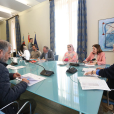 Acto de firma el protocolo de la Diputación con la Fundación Antonio Moreno.