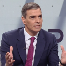 Pedro Sánchez en una entrevista en RTVE