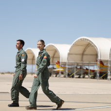 La Princesa Leonor, en la Academia General del Aire de San Javier.