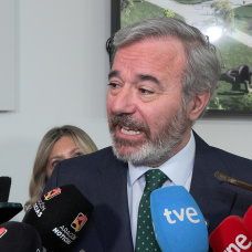 El presidente del Gobierno de Aragón en funciones, Jorge Azcón