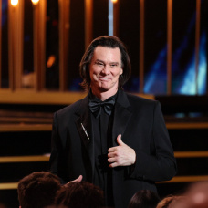 Jim Carrey, en la entrega de premios.