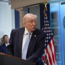 Donald Trump, presidente de los Estados Unidos de América.