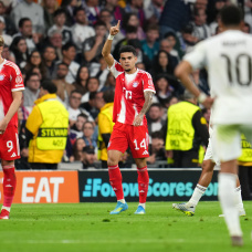 Luis Diaz abrió el marcador para la visita en un duelo vibrante en el Santiago Bernabéu.