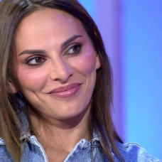 Irene Rosales en el plató de "El Tiempo Justo".