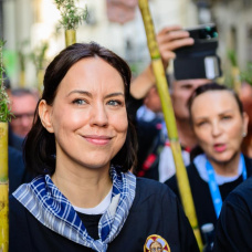 La ministra y secretaria general del PSPV-PSOE, Diana Morant, en la Romería de la Santa Faz de Alicante