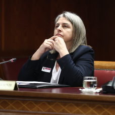 La mujer de Santos Cerdán, Francisca Muñoz Cano, alias 'La Paqui' comparece ante la Comisión de Investigación del ‘caso Koldo’ en el Senado.