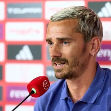 Griezmann en la rueda de prensa previa a la final