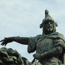 Estatua del rey Jaime I en Valencia