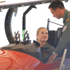 La princesa Leonor, en la Academia General del Aire y del Espacio (AGA)