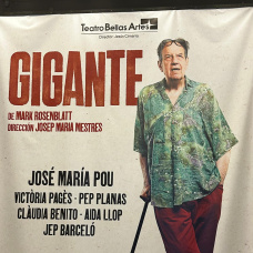 Cartel de Gigante, con José María Pou