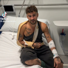 Dani Fernández en el hospital