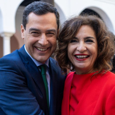 Juanma Moreno y María Jesús Montero