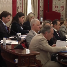 Concejales del grupo del PP en el Ayuntamiento de Alicante, este jueves.
