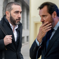 El empresario Víctor de Aldama, imputado en el 'caso Koldo', y el ministro de Transportes, Óscar Puente.
