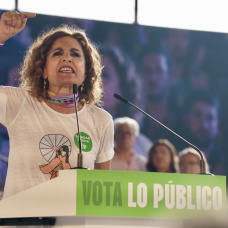 La secretaria general del PSOE-A y candidata a la Junta, María Jesús Montero