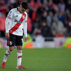 BUENOS AIRES, ARGENTINA - MAY 3: Juan Fernando Quintero of River Plate reacts during a Torneo Apertura Mercado Libre 2026 match between River Plate and Atletico Tucuman at Estadio Más Monumental Antonio Vespucio Liberti on May 3, 2026 in Buenos Aires, Argentina. (Photo by Marcelo Endelli/Getty Images)