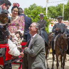Bertín Osborne, esta pasada Feria de Abril de Sevilla.
