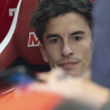 JEREZ DE LA FRONTERA, SPAIN - APRIL 27: Marc Marquez of Spain and  Ducati Lenovo Team looks on in box during the MotoGP Tests at Circuito de Jerez on April 27, 2026 in Jerez de la Frontera, Spain. (Photo by Mirco Lazzari gp/Getty Images)