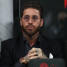 MILAN, ITALY - MARCH 08: Sergio Ramos looks on during the Serie A match between AC Milan and FC Internazionale at Giuseppe Meazza Stadium on March 08, 2026 in Milan, Italy. (Photo by Marco Luzzani/Getty Images)