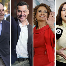 Juanfran Pérez Llorca, Juanma Moreno, María Jesús Montero y Diana Morant
