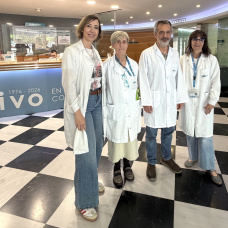 De izquierda a derecha Dra Juan, Dra Chust, Dr. Nagore y Dra García