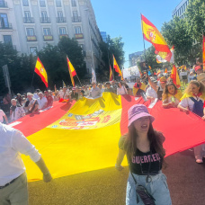 Una imagen de la marcha en Madrid